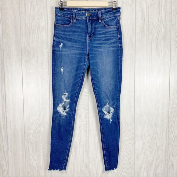 American Eagle Outfitters Denim - American Eagle | Distressed Medium Wash Hi Rise Jegging | Size 4